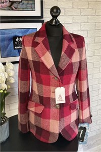 Ladies Tweed Jacket, Red Check