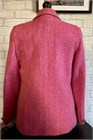Ladies Herringbone Wool Tailored Jacket, Hot Pink
