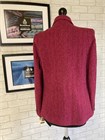  Ladies Herringbone Wool Tailored Jacket, Raspberry