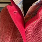 Herringbone Wool Gilet, Hot Pink