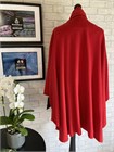 Ladies Wool and Cashmere Cape, Red