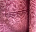  Ladies Classic Herringbone Jacket, Hot Pink