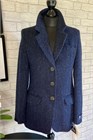 Ladies Classic Herringbone Jacket, Navy