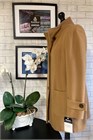 Ladies Wool and Cashmere Funnel Neck Coat, Camel